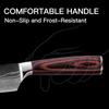 Japanese Multi-purpose Knife, Stainless Steel Paring Knife, Wooden Handle Chef Knife for Cutting Fruits and Vegetables