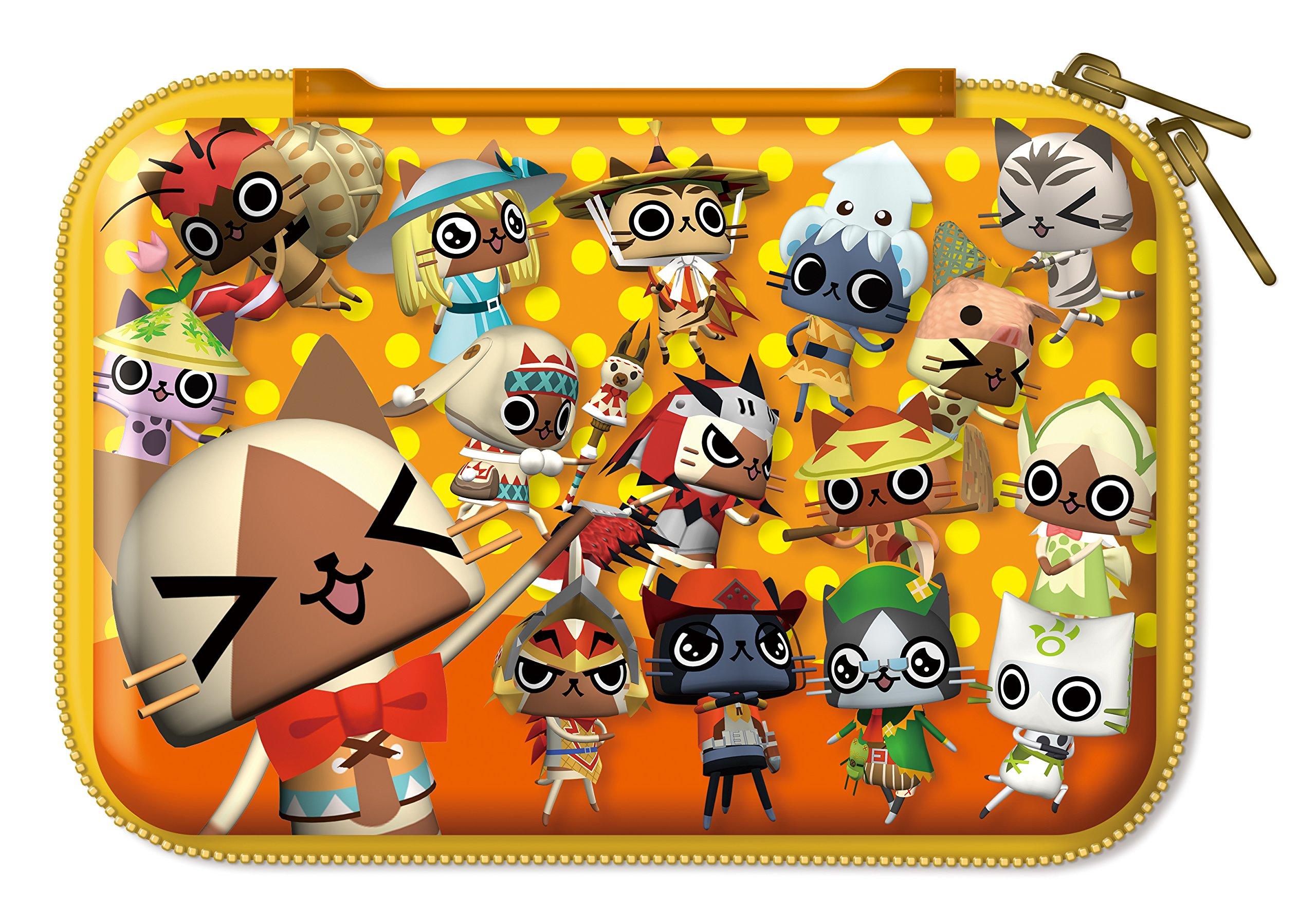 

Monster Hunter Diary Poka Poka Airu Village DX Pouch for New Nintendo 3DS LL