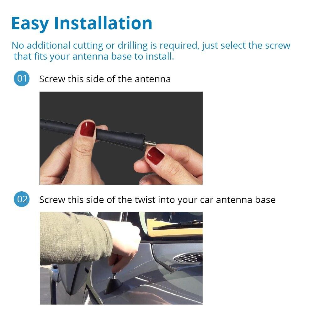 9 11 16 Inch Universal Stereo Radio Signal Antenna Amplification For Ford Fiesta Accessories Megane 4 Slk R171 Qm5