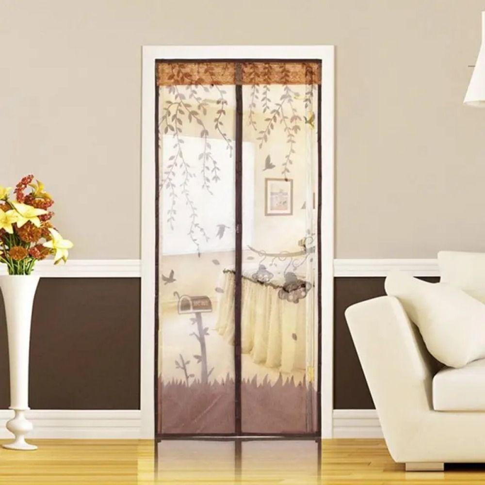 Cartoon Magnetic Door Screen Mesh Net Door Anti-fly Net Mosquito Net Screen Curtain  Home Textile