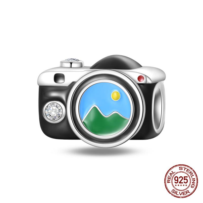 Fit Charms Fororiginal Bracelet 100% Copper Black Leica Camera Diy Jewelry Making Women'S Gift