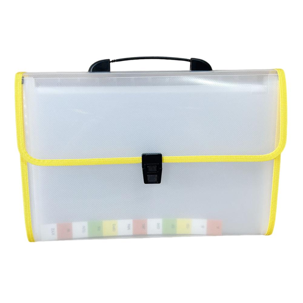 13 Pocket Handheld File Bag Dustproof Accordion File Folder  School Office Supplies
