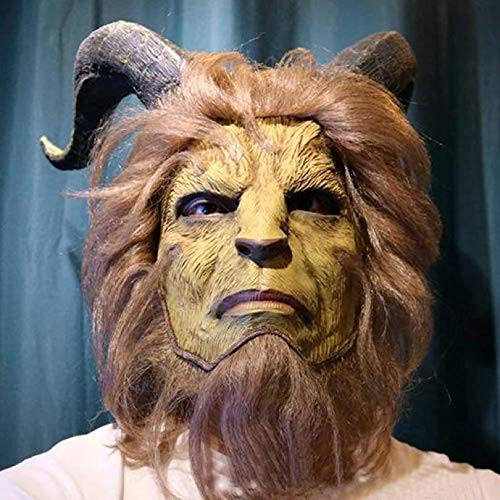 Midoriya Beauty and the Beast Mask, Cosplay Mask, Beast Prince, Cosplay Costume, Halloween, High-Quality Cosplay, One Size