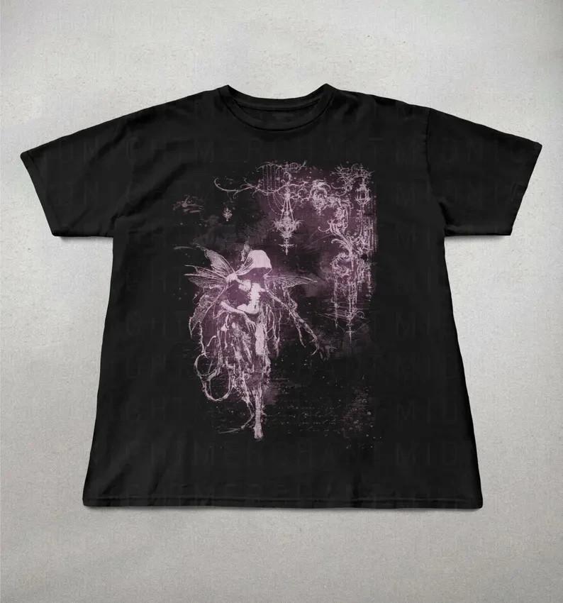 Y2k TShirt Cute shirts Retro graphic tee Alt gothic clothing Cool Size S3XL S