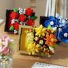 Non-Toxic Creative Artificial Flower Picture Frame Building Blocks Plastic Flowers Bricks Diy Art Ornament Valentine'S Day Gifts