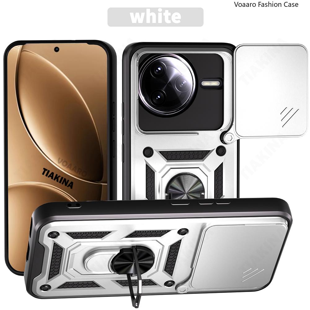 

Вращающийся Слайд Объектив Фунда для Xiaomi Redmi K80 Pro 5G Чехол для POCO F7 Ultra Бронированный Чехол Магнитное Кольцо Подставка Держатель Задняя Крышка for POCO F7 Ultra 5G серебряный