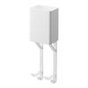 Yamazaki Jitsugyo 10545 Towel Rack Hair Dryer & Curling Iron Holder White W10.1 X D8.2 X H32.6cm Tower Dryer Holder Curling Iron Storage Just Insert