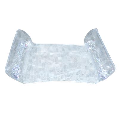 PVC Water Hammcok Lounger Foldable Inflatable Floating Swimming Mattress with Sequins Adult Swimming Pool Party