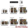 2pcs, 2D FLAT PRINTING Curtains (Without Rod) Mosaic Harmony Holiday Halloween Christmas Printed Curtains Versatile Durable
