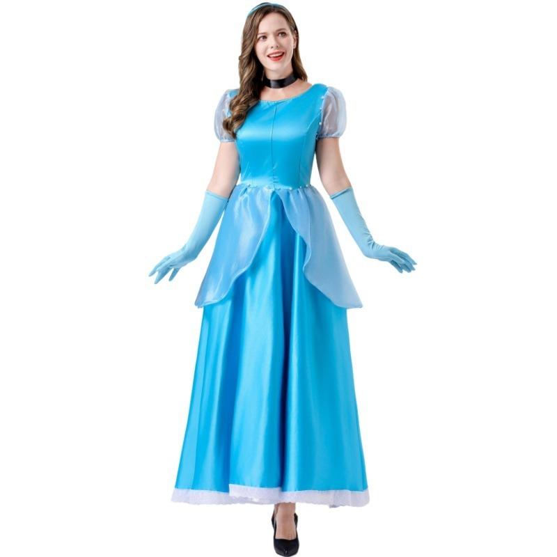 New Adult Ladies Fairy Tale Cinderella Princess Dress Halloween Cosplay Dress