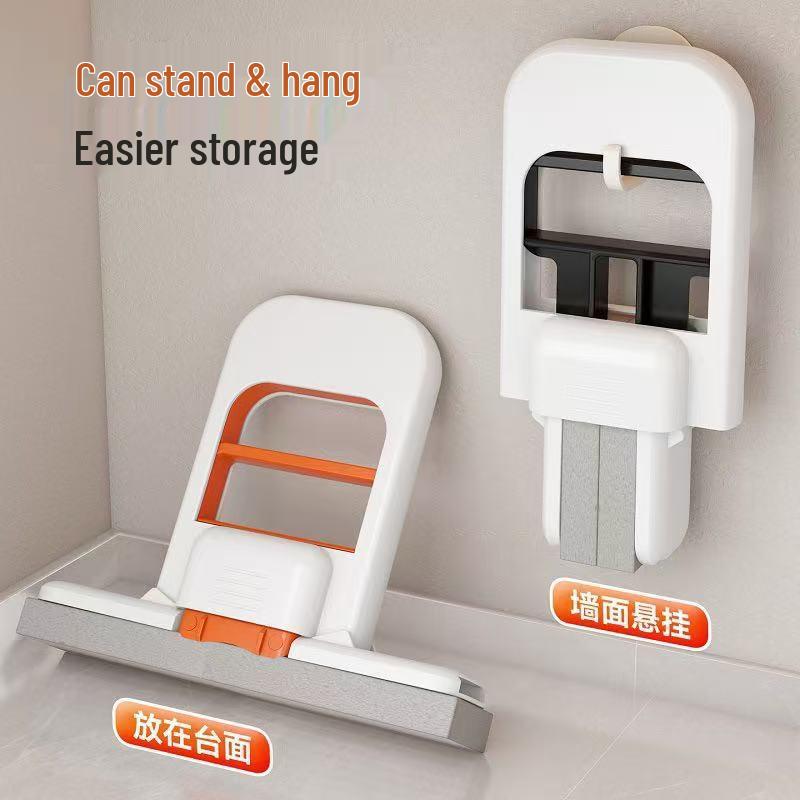 Handheld Mini Mop for Cleaning Desktops, Mirrors, and Tiles - No-Wash Cotton Cloth