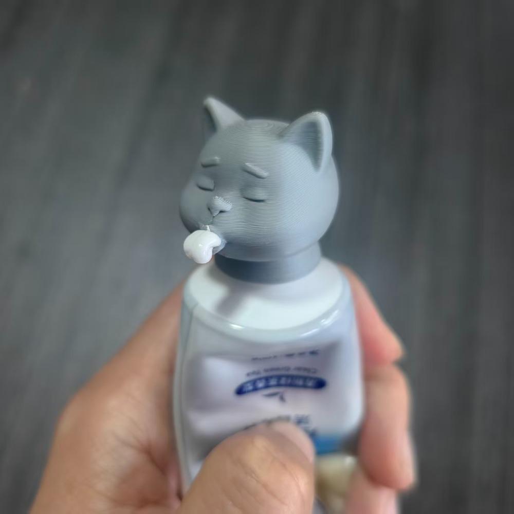 

Cute Cat-shaped Toothpaste Dispenser, Fun Creative Bathroom Tool for Pet Lovers L