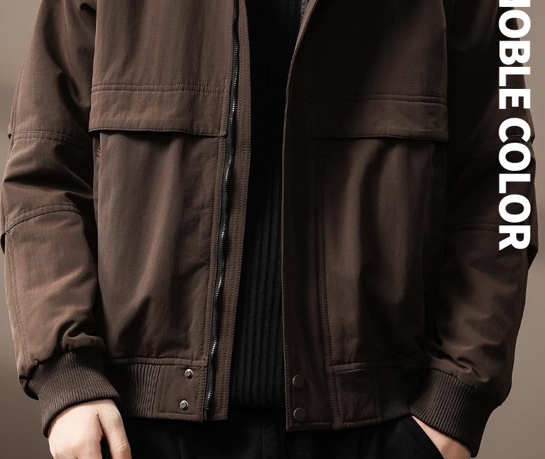 Men's High-End Heavyweight Lambswool Winter Workwear Jacket - Thickened, Warm Cotton Coat
