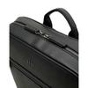 Daks Black Leather Simple Backpack Dbba2e337bk