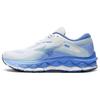 Wave Sky 7 Comfortable Durable Low-Top Running Shoes Women Sneaker White Blue J1GD230274