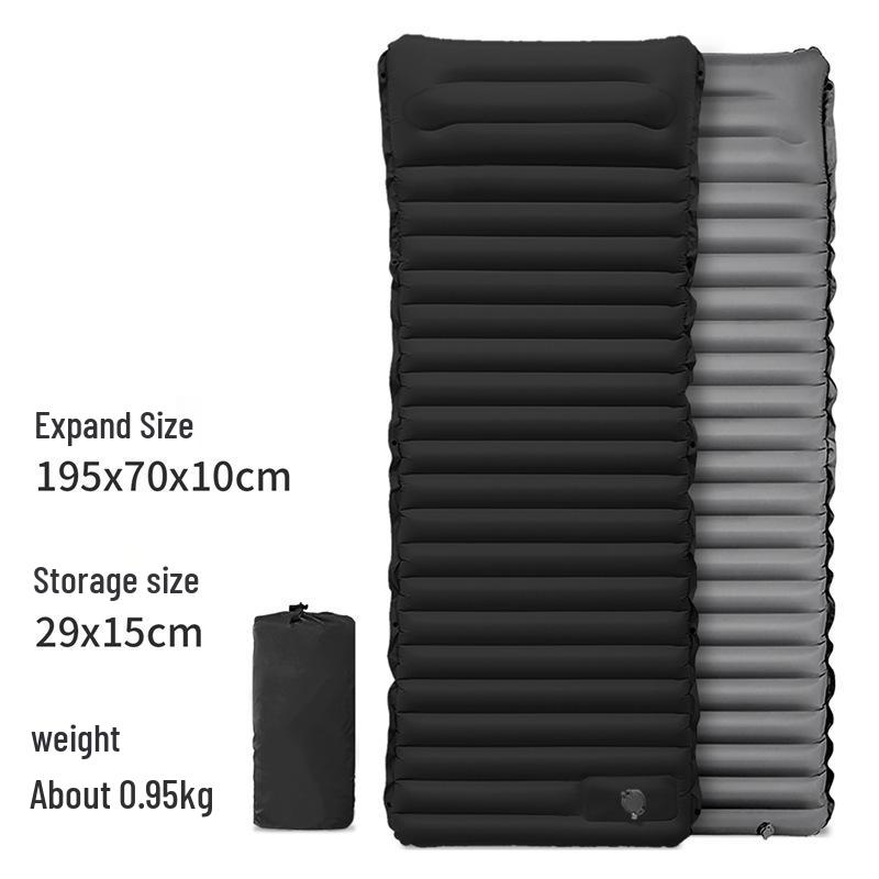 Thickened Outdoor Foldable Moisture-Proof Inflatable Tent Mat, Suitable for Single or Double Use.
