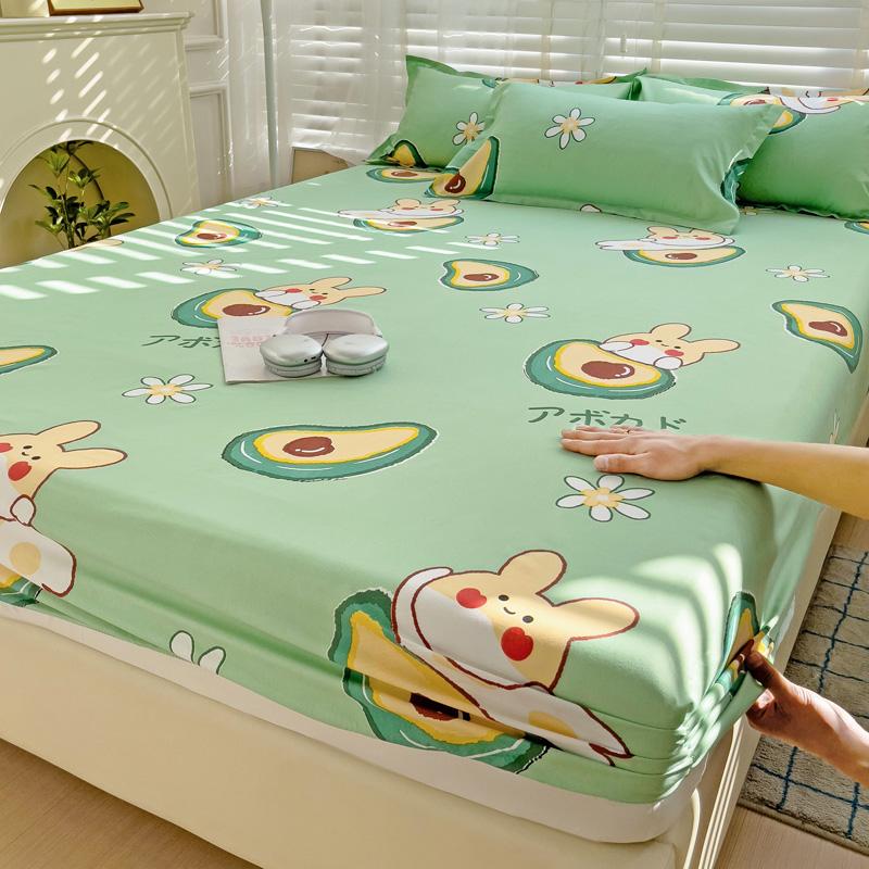 Bed Sheets Cute Animals Fitted Sheet Non Slip  Bedspread With Elastic Band Mattress Cover (no Pillowcase) Double Bed Sheets