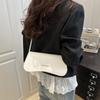 Summer Solid Color Commuter Shoulder Messenger Bag Hand Carry Women's Bag Niche Texture Underarm Bag