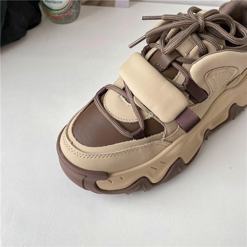 Chaussures de printemps à semelles épaisses pour femmes, nouvelle Version coréenne, chaussures de course décontractées, chaussures de sport pour étudiantes