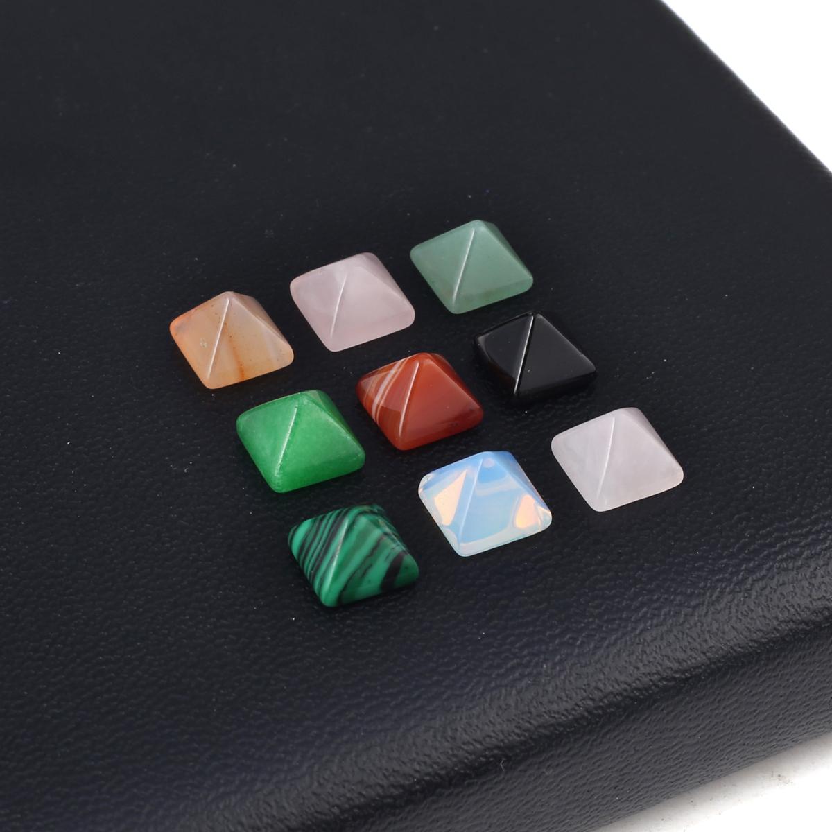 5 шт./упак. мини-пирамида из натурального камня без отверстия — фото 4