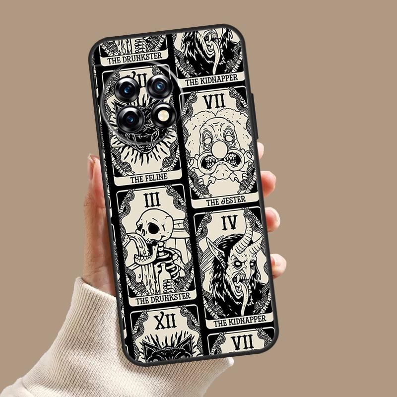 Occult Witchcraft Moon Gothic Witch Case For OnePlus Nord 5 CE 3 4 Lite N20 N30 OnePlus 15 13 12 11 10T 13T 13R 8 9 10 Pro Cover