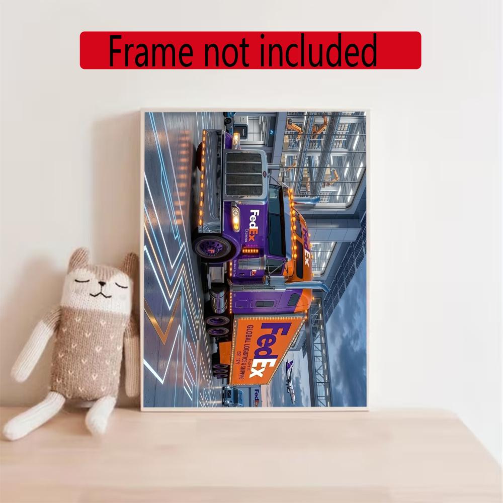 Kenworth 5D Diy Diamond Painting Round Diamond Diy Frameless Holiday Artwork Suitable For Home Office Wall Decoration