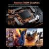 Mini PC Desktop Computer for AMD Ryzen 7 8745HS 8 Core 16 Thread S Up To 4.9GHz WiFi 6 Bluetooth 5.2 Support Triple