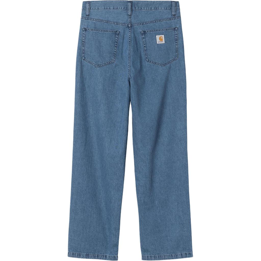 Carhartt WIP Zipper Fly Square Label Loose Tapered Jeans Men jeans I035245-01-06