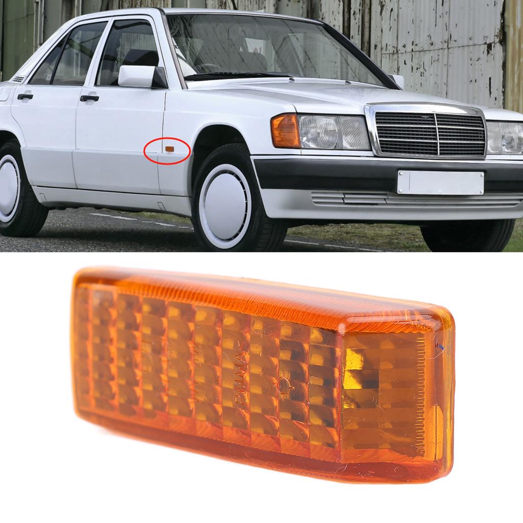 Carcasă Lampă de Semnalizare Laterală Capac Protector Lampă Semnalizare Laterală 1248202321 Înlocuire pentru Clasa C Clasa E Clasa SL W124 W140 R129