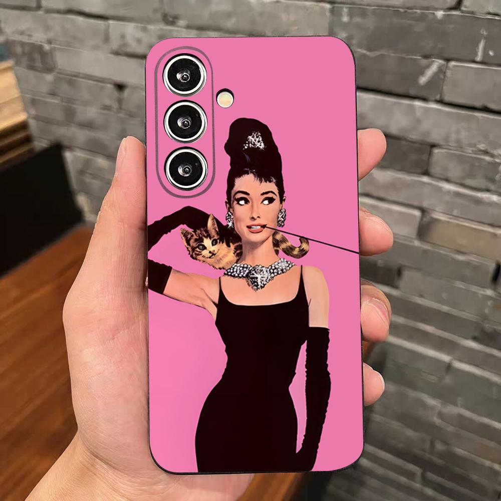 

Actress Audrey H-Hepburn Phone Case For Samsung S26 S25 Edge S24 S23 S22 S21 S20 Ultra Plus Fe Galaxy Silicon Cover Galaxy S25 Edge
