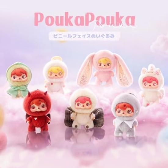 52TOYS BLINDBOX POUKA vinyl face plush toy collection doll blind box trading figure fluffy painted capsule soft ideal children collectors birthdays