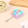 9 Taster Firkantede Tastaturtaster Nøkkelring Fidget Leke Fest Stresslindring DIY Tastaturtaster Leke Tastaturhetter Fingerknapp Fidget