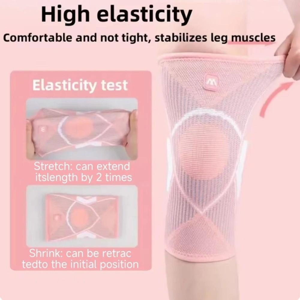 1pair Breathable Knee Supports Brace Anti-collision Knee Sleeve Knee Pad  Running Biking Basketball
