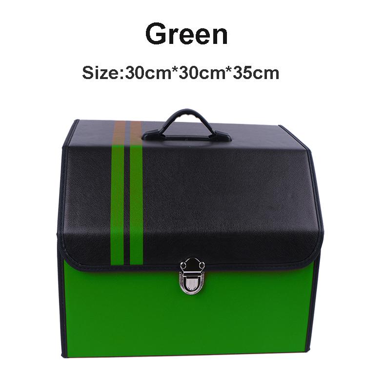 O SHI CAR Organizer Pu Leather Storage Bag Pp Board Collapsible Organizer In the Auto Customized Logo Waterproof Storage