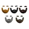 Moustache Postiche Auto-adhésive Barbe Réaliste Décorations Cosplay Sourcil Postiche Noël