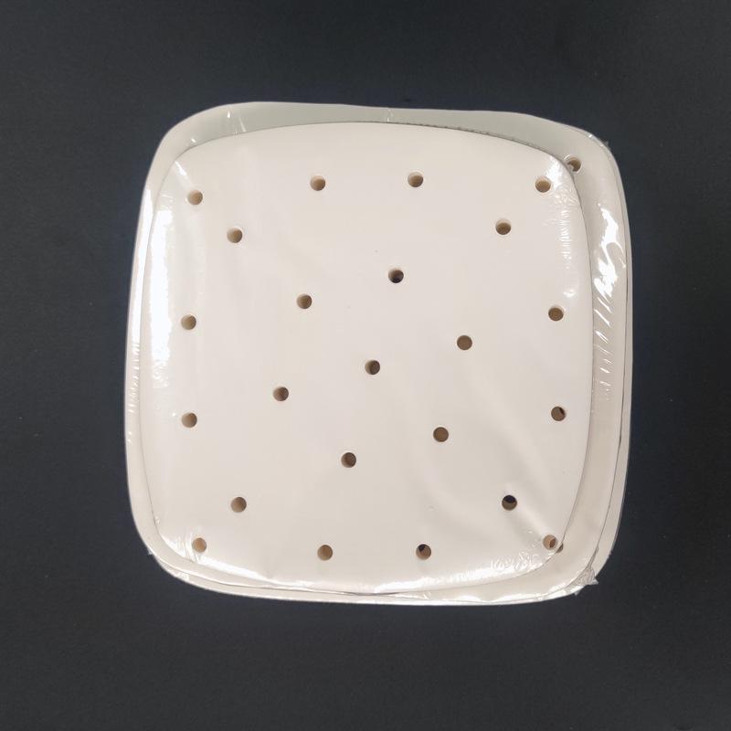 Natural White Multi-Size Oil-Absorbing Air Fryer & Steamer Paper - Perforated, Oil-Proof, Food-Grade Silicone for Kitchen Use