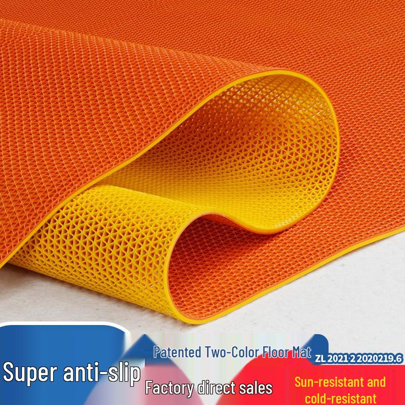 Non-Slip PVC Hollow Waterproof Mat for Kitchen, Bathroom, Pool, Outdoor, Commercial Use