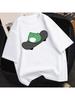 2024 Summer T-Shirt Skateboard Woman Frog T Shirt Harajuku Graphic Tee Y2k Top Aesthetic Clothes Vintage Fashion Shirt,Dropship