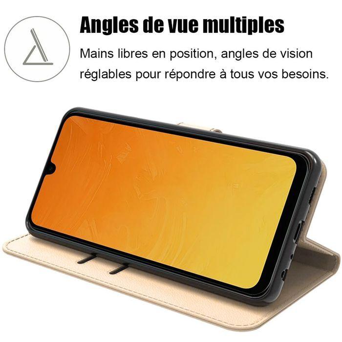 Skyddsskal - BOOLING - för Samsung Galaxy A26 5G - Lädereffekt - Guld - 2 Härdat glas