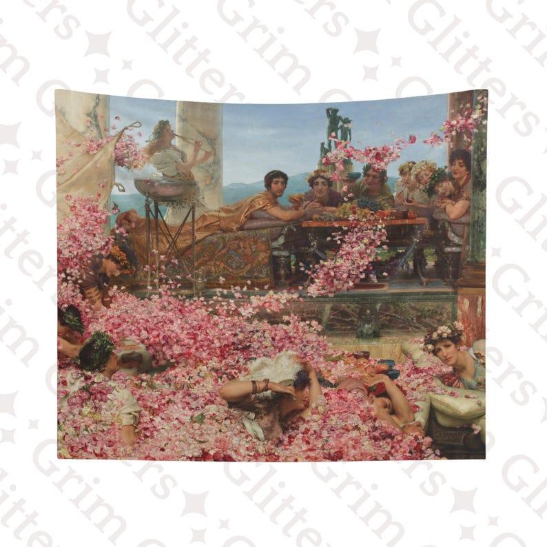 Heliogabalus Rose tapestry 75x100 чёрный