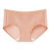 Women Mid Waist Solid Color Pure Cotton Antibacterial Seamless Ladies Panties