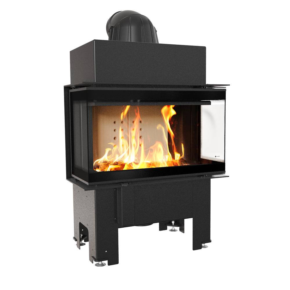 Steel Fireplace KRATKI NBC 680/280 Left Right 7 kW Ø 160