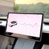 Per Tesla Model 3 Y 2020-2025 Silicone Cornice Schermo Protezione Bordi Display Copertura Protettiva Controllo Centrale Accessori Auto
