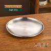 Commercial Thickened Stainless Steel Round Serving Plates