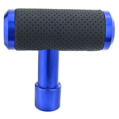 Lunsom Manopla de Câmbio Push Alavanca de Câmbio de Metal Manopla de Câmbio Forma T para Carro Manual (Preto Azul)