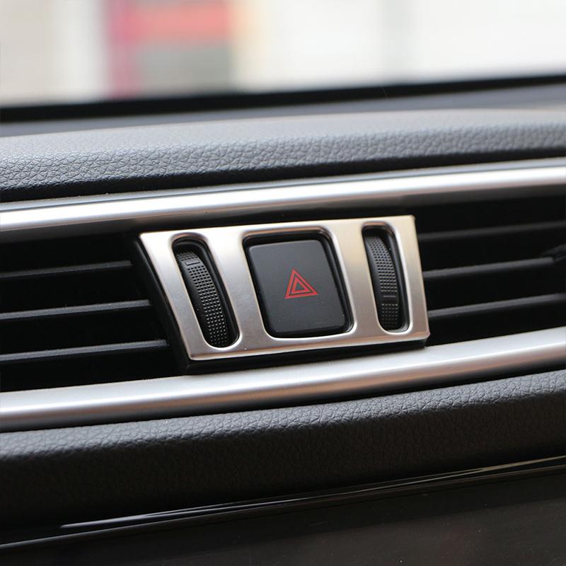 My Good Car Chrome Centre Console Air Vent Outlet Cover Trim For Nissan X-TRAIL Xtrail X Trail T32 2013+ Qashqai J11 2014+