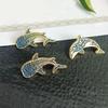 2 Pcs Vintage Whale Dolphin Badge Animal Fish Shaped Metal Badge Whale Dolphin Brooch  Female