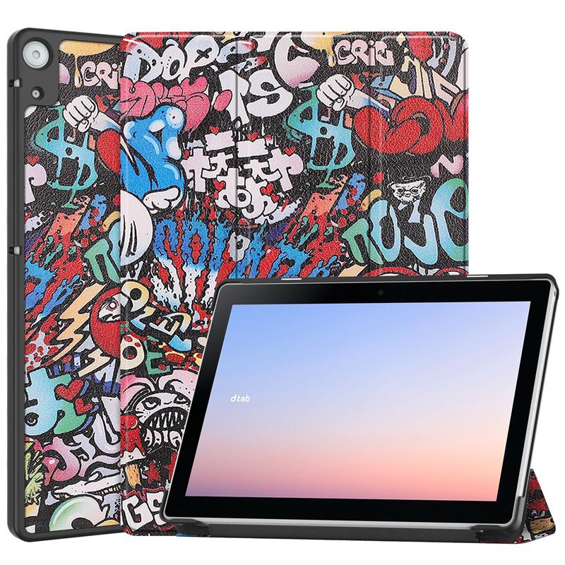 Tablet Case For Funda Docomo Dtab D-51c 2022 Case 10.1 Inch Folding Stand Smart Tablet Shell For Docomo Dtab D-51c Cover Auto Sleep/wake