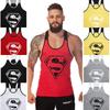 Superman Printing Pattern Men Vest Fashion Sleeveless Clothing Exercise Fitness