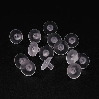 100 teile/los Ohrringe Gummi Ohrring Zurück Silikon Runde Ohr Stecker Blockiert Caps Ohrringe Zurück Stopper Liefert für Schmuck DIY Ohr